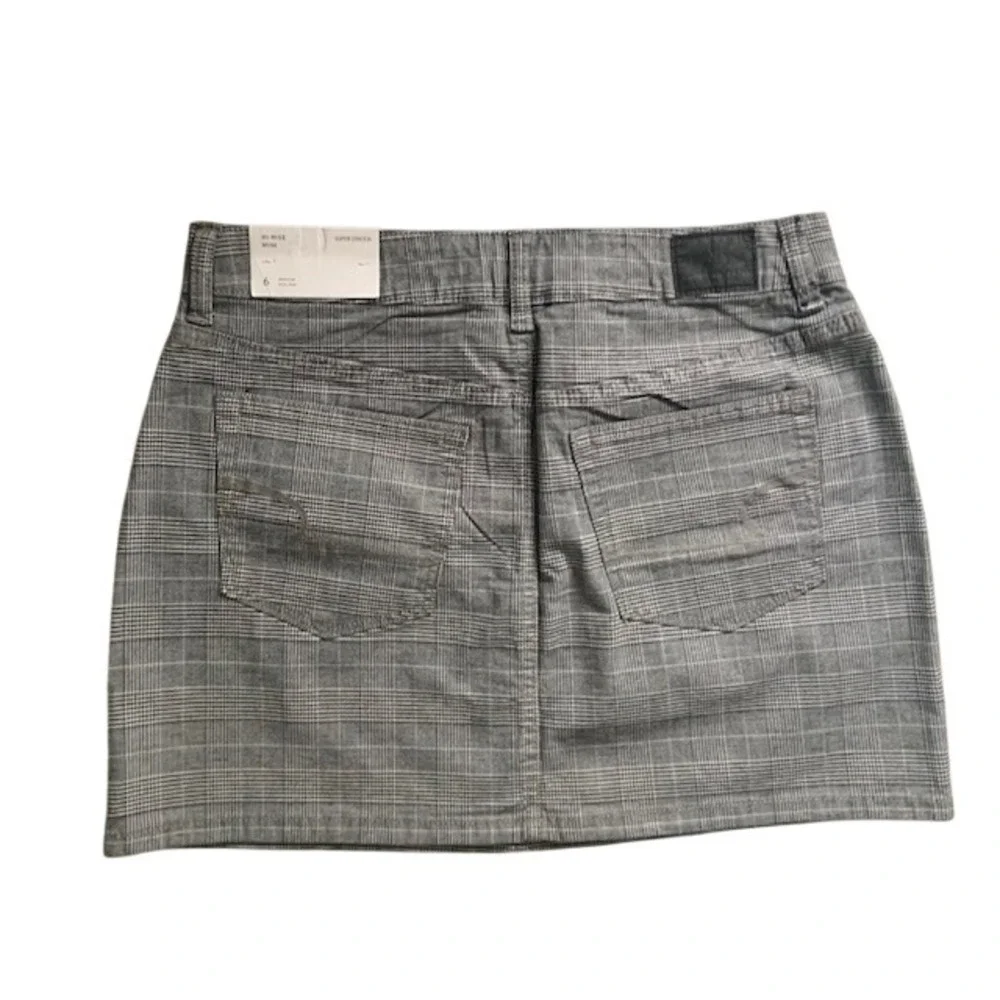 NWT American Eagle Plaid Mini Skirt 6 High Rise Stretch Preppy‎ Y2K Academia